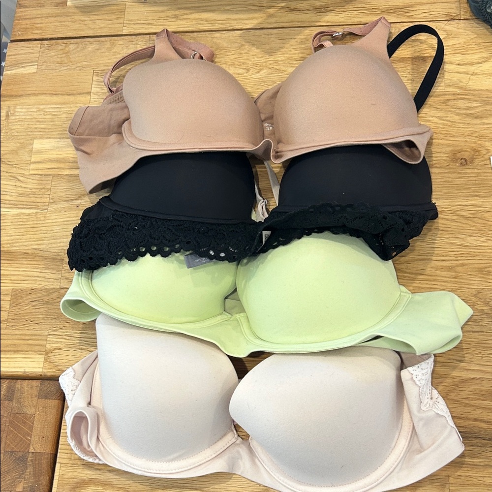 Aerie Multi-Color Bra Set - Black, Green, Pink, Tan